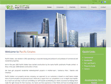 Tablet Screenshot of pacificestates.com